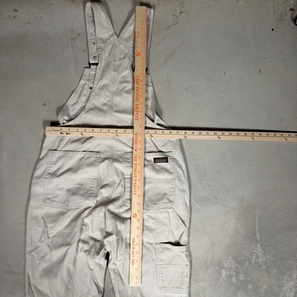 Patagonia All-Season Hemp Canvas Overalls Womens Medium Cream Tan 21600 - Picture 6 of 7